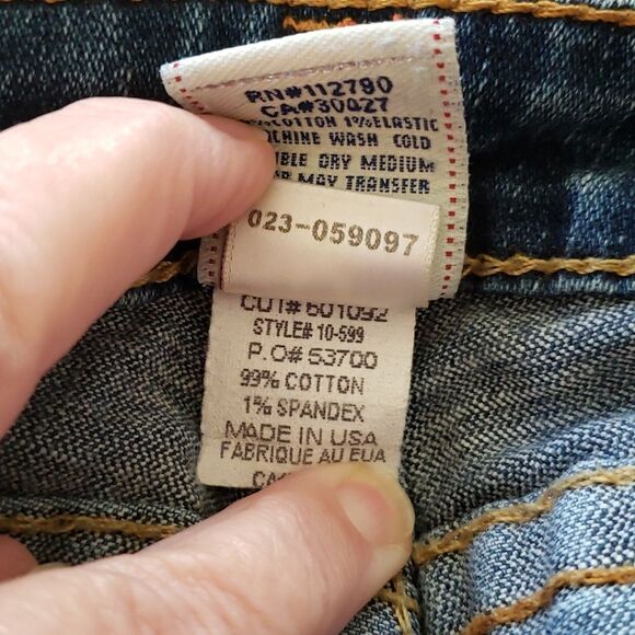 Very Nice True Religion Jeans Sz 28 ("Julie") Like New! - Picture 8 of 8